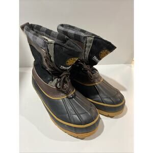 Western Chief BUFFALO PLAID Rain/Snow Boots gray/black Mens Size 7